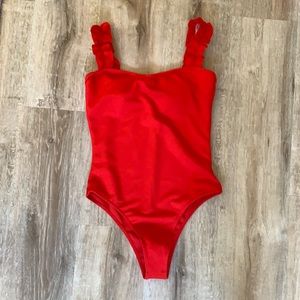 NWT Red one piece swimsuit